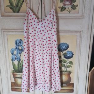Express heart print dress